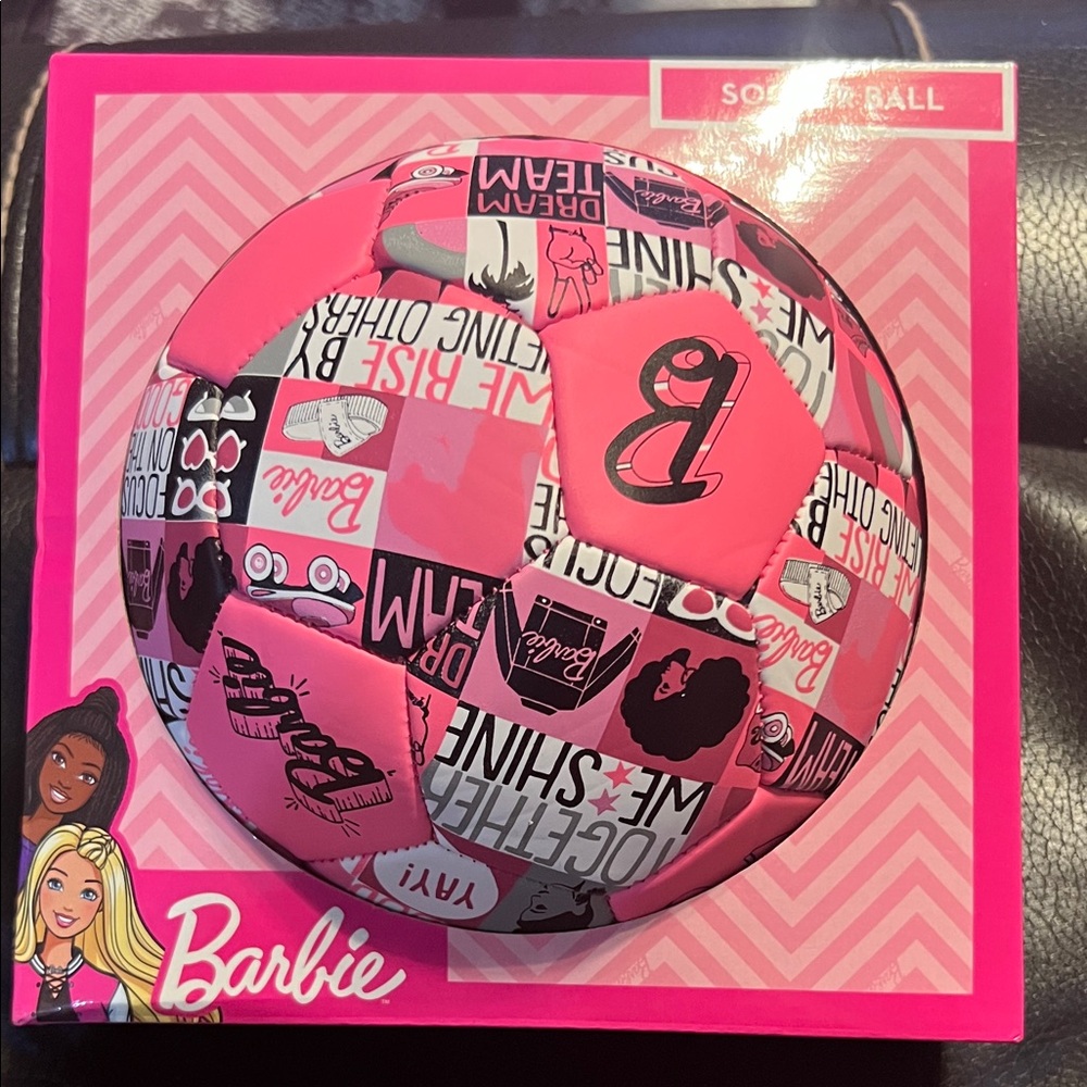 New Pink Barbie Soccer Ball